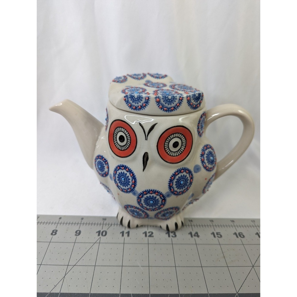 Royal Ceramic Owl Teapot Lid Tea Pot